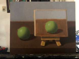 Original art for sale at UGallery.com | Mini Painting 2 by Jose H. Alvarenga | $425 | oil painting | 8' h x 10' w | photo 3