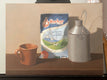 Original art for sale at UGallery.com | Got Milk? 3 by Jose H. Alvarenga | $700 | oil painting | 12' h x 16' w | thumbnail 3