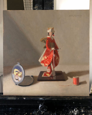Original art for sale at UGallery.com | Japanese Elegance by Jose H. Alvarenga | $675 | oil painting | 12' h x 12' w | photo 3