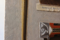 Original art for sale at UGallery.com | Rembrandt by Jose H. Alvarenga | $850 | oil painting | 14' h x 11' w | thumbnail 2