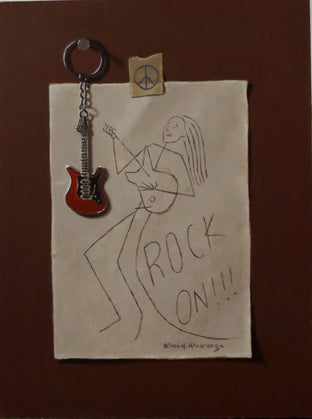 Original art for sale at UGallery.com | Rock On! by Jose H. Alvarenga | $600 | oil painting | 12' h x 9' w | photo 1