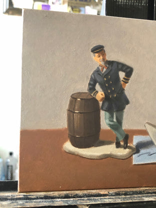 Original art for sale at UGallery.com | The Captain by Jose H. Alvarenga | $350 | oil painting | 5' h x 7' w | photo 2