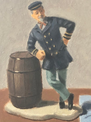 Original art for sale at UGallery.com | The Captain by Jose H. Alvarenga | $350 | oil painting | 5' h x 7' w | photo 4