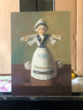Original art for sale at UGallery.com | The Milkmaid by Jose H. Alvarenga | $425 | oil painting | 7' h x 5' w | thumbnail 3