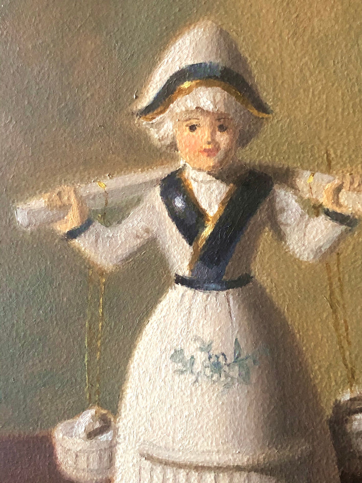 The Milkmaid by Jose H. Alvarenga |  Closeup View of Artwork 