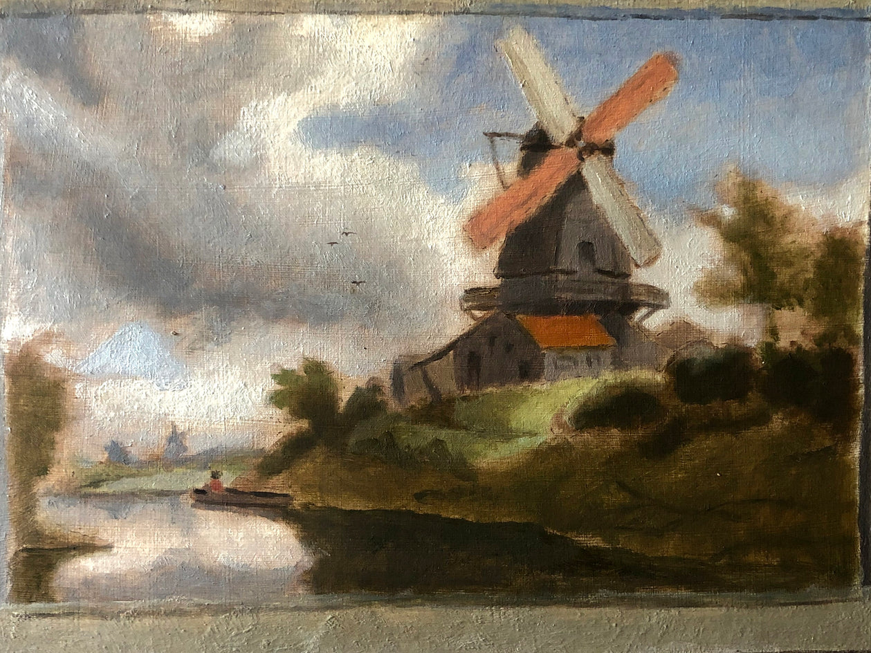 Windmills 2 by Jose H. Alvarenga |  Closeup View of Artwork 