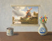 Original art for sale at UGallery.com | Windmills 2 by Jose H. Alvarenga | $825 | oil painting | 11' h x 14' w | thumbnail 1