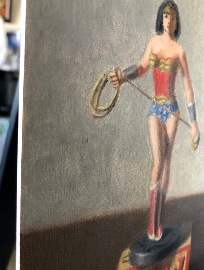 Wonder Woman by Jose H. Alvarenga |  Side View of Artwork 