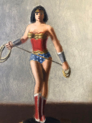Original art for sale at UGallery.com | Wonder Woman by Jose H. Alvarenga | $350 | oil painting | 7' h x 5' w | photo 4