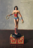 Original art for sale at UGallery.com | Wonder Woman by Jose H. Alvarenga | $350 | oil painting | 7' h x 5' w | thumbnail 1