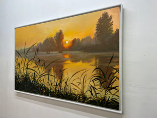 Original art for sale at UGallery.com | Golden Glow by Jose Luis Bermudez | $4,800 | oil painting | 36' h x 60' w | photo 2