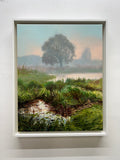 Original art for sale at UGallery.com | Sunrise in the Wetland by Jose Luis Bermudez | $1,100 | oil painting | 20' h x 16' w | thumbnail 3