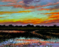 Original art for sale at UGallery.com | The Charm of Twilight by Jose Luis Bermudez | $1,100 | oil painting | 16' h x 20' w | thumbnail 1