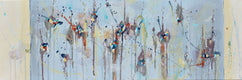 Original art for sale at UGallery.com | Journey of Wonder by Cynthia Ligeros | $1,075 | oil painting | 12' h x 36' w | thumbnail 1