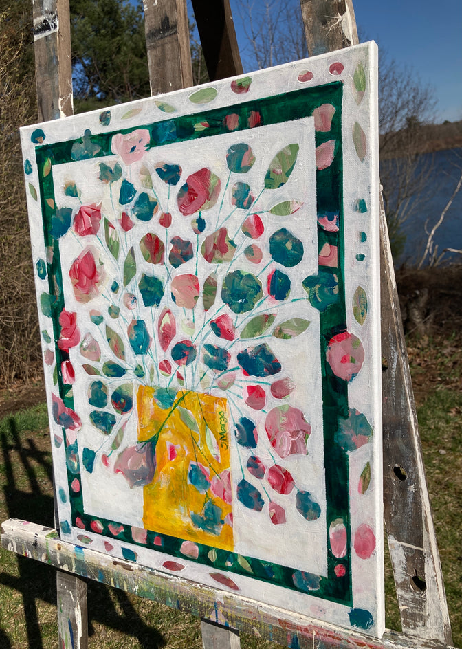 Let Beauty Now Be What We Do by Joyanna Margo |  Side View of Artwork 