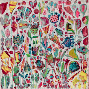 Original art for sale at UGallery.com | Wonderland by Joyanna Margo | $925 | mixed media artwork | 24' h x 24' w | photo 1