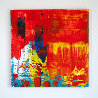 Original art for sale at UGallery.com | Painting a Secret by Juan Gabriel Perez Botero aka JUGA | $900 | acrylic painting | 23.62' h x 23.62' w | photo 3