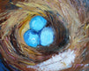Original art for sale at UGallery.com | A Nest and a Feather by Judy Mackey | $675 | oil painting | 12' h x 12' w | thumbnail 4