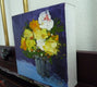 Original art for sale at UGallery.com | Brightly by Judy Mackey | $250 | oil painting | 6' h x 6' w | thumbnail 2