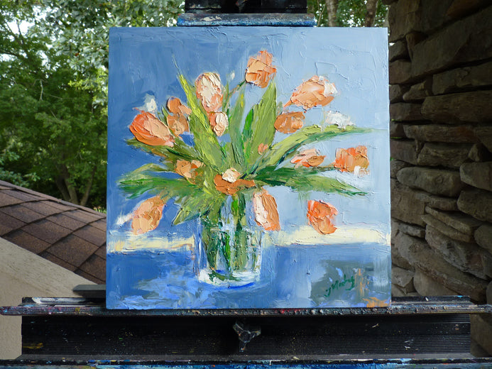 Early Summer Creamsicle by Judy Mackey |  Context View of Artwork 