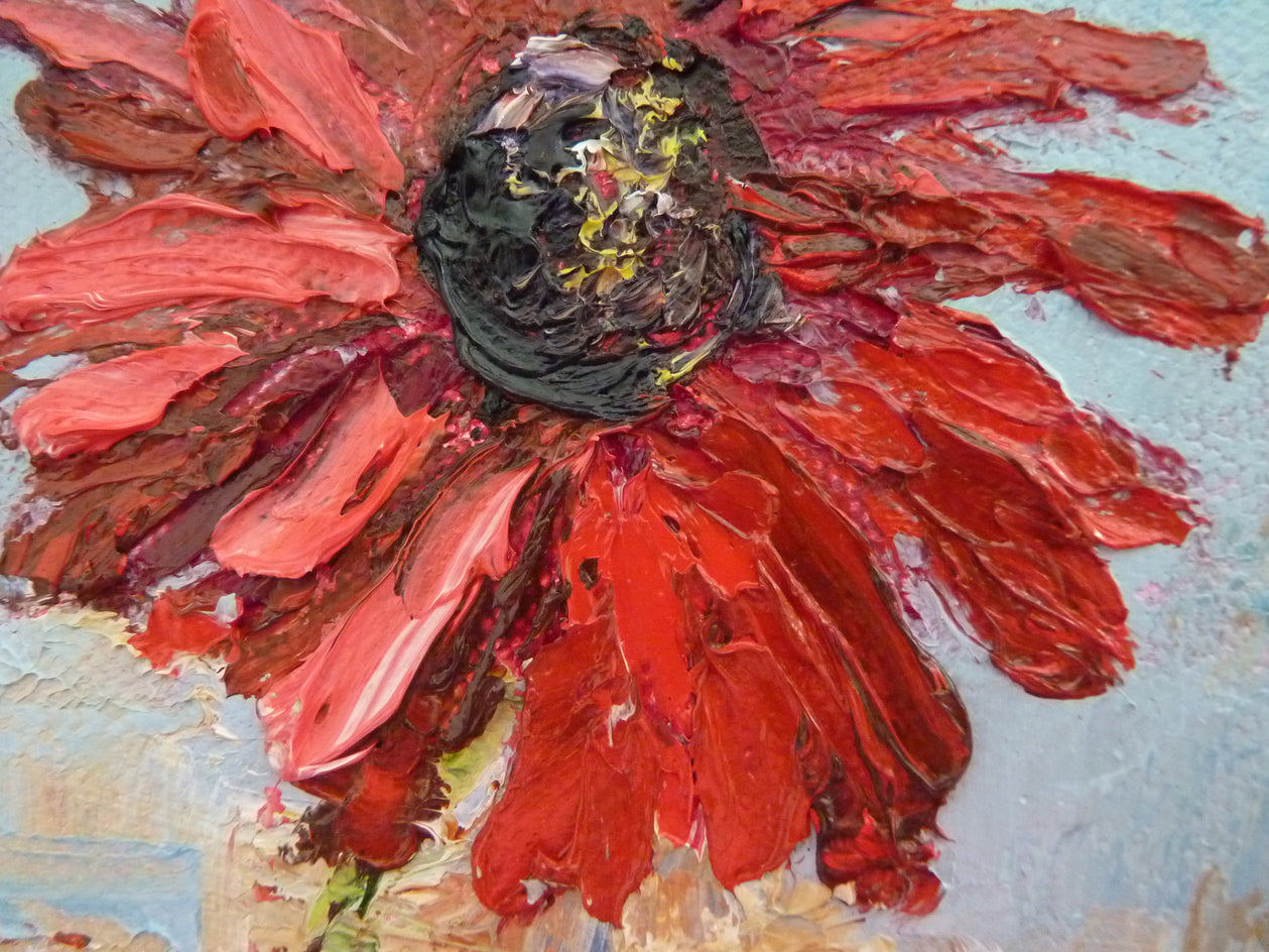 Gerber by Judy Mackey |  Closeup View of Artwork 