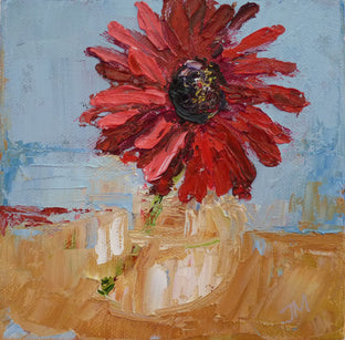 Original art for sale at UGallery.com | Gerber by Judy Mackey | $250 | oil painting | 6' h x 6' w | photo 1