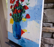 Original art for sale at UGallery.com | Grocery Store Flowers by Judy Mackey | $600 | oil painting | 20' h x 16' w | thumbnail 2