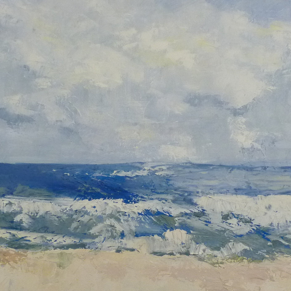 Leaving Worries by Judy Mackey |  Closeup View of Artwork 