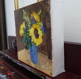 Original art for sale at UGallery.com | Remembering by Judy Mackey | $250 | oil painting | 6' h x 6' w | photo 2