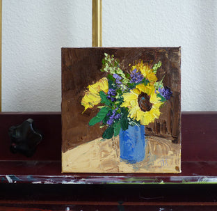 Original art for sale at UGallery.com | Remembering by Judy Mackey | $250 | oil painting | 6' h x 6' w | photo 3