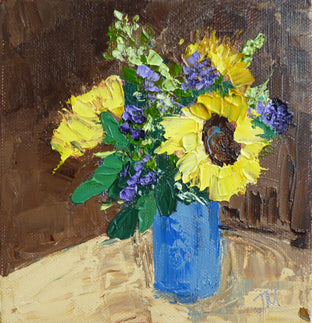 Original art for sale at UGallery.com | Remembering by Judy Mackey | $250 | oil painting | 6' h x 6' w | photo 1