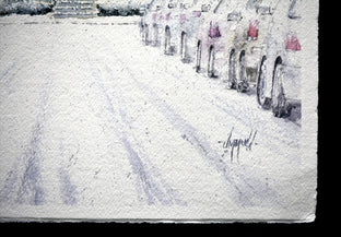 Original art for sale at UGallery.com | A Cozy Snow Day by Judy Mudd | $825 | watercolor painting | 15' h x 11' w | photo 2