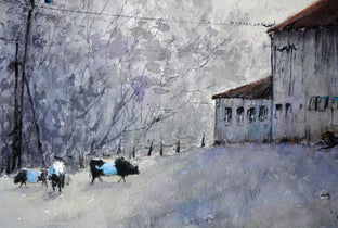 Original art for sale at UGallery.com | A View from the Back by Judy Mudd | $900 | watercolor painting | 12' h x 16' w | photo 4