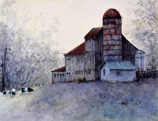 Original art for sale at UGallery.com | A View from the Back by Judy Mudd | $900 | watercolor painting | 12' h x 16' w | photo 1