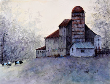 watercolor painting by Judy Mudd titled A View from the Back