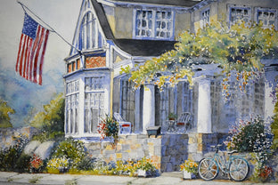 Original art for sale at UGallery.com | American Beauty by Judy Mudd | $1,175 | watercolor painting | 12' h x 18' w | photo 4