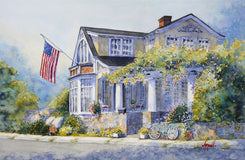 Original art for sale at UGallery.com | American Beauty by Judy Mudd | $1,175 | watercolor painting | 12' h x 18' w | thumbnail 1