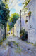 Original art for sale at UGallery.com | Cool Alley by Judy Mudd | $850 | watercolor painting | 16' h x 11' w | thumbnail 1