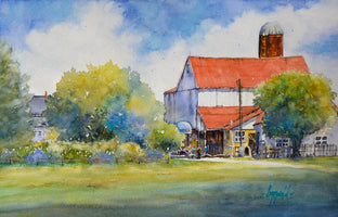 Original art for sale at UGallery.com | Glorious Spring by Judy Mudd | $1,075 | watercolor painting | 12' h x 18' w | photo 1
