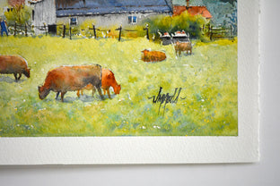 Original art for sale at UGallery.com | Here Comes the Sun by Judy Mudd | $1,400 | watercolor painting | 11.5' h x 21' w | photo 2