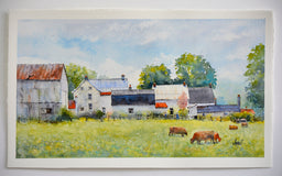 Original art for sale at UGallery.com | Here Comes the Sun by Judy Mudd | $1,400 | watercolor painting | 11.5' h x 21' w | thumbnail 3