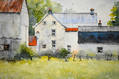 Original art for sale at UGallery.com | Here Comes the Sun by Judy Mudd | $1,400 | watercolor painting | 11.5' h x 21' w | thumbnail 4