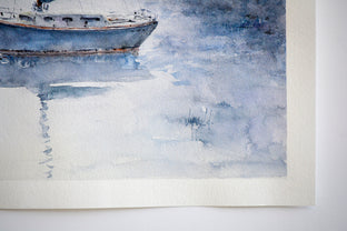 In the Misty Mooring by Judy Mudd |  Side View of Artwork 