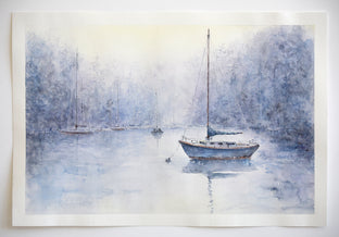 In the Misty Mooring by Judy Mudd |  Context View of Artwork 