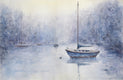 Original art for sale at UGallery.com | In the Misty Mooring by Judy Mudd | $975 | watercolor painting | 12' h x 18' w | thumbnail 1