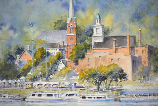 Original art for sale at UGallery.com | Madison Chautauqua by Judy Mudd | $1,025 | watercolor painting | 13' h x 17' w | photo 4