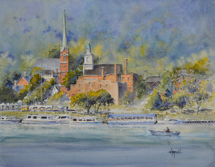 Original art for sale at UGallery.com | Madison Chautauqua by Judy Mudd | $1,025 | watercolor painting | 13' h x 17' w | photo 1