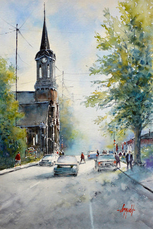 Original art for sale at UGallery.com | Memories of Franklin by Judy Mudd | $900 | watercolor painting | 17' h x 11.5' w | photo 1