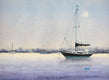 Original art for sale at UGallery.com | Moonglow Black Beauty by Judy Mudd | $800 | watercolor painting | 12' h x 16' w | thumbnail 1