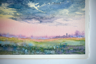 Spring Sunset by Judy Mudd |  Side View of Artwork 